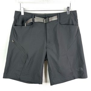 The North Face Gray Hiking Shorts Belted Men’s 32 Waist Outdoor Athletic